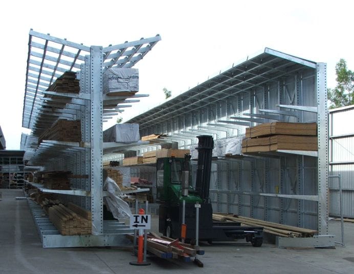 Industrial Outdoor Cantilever Racking