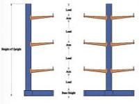 Lumber and Pipe Storage Warehouse Heavy Duty Cantilever Rack