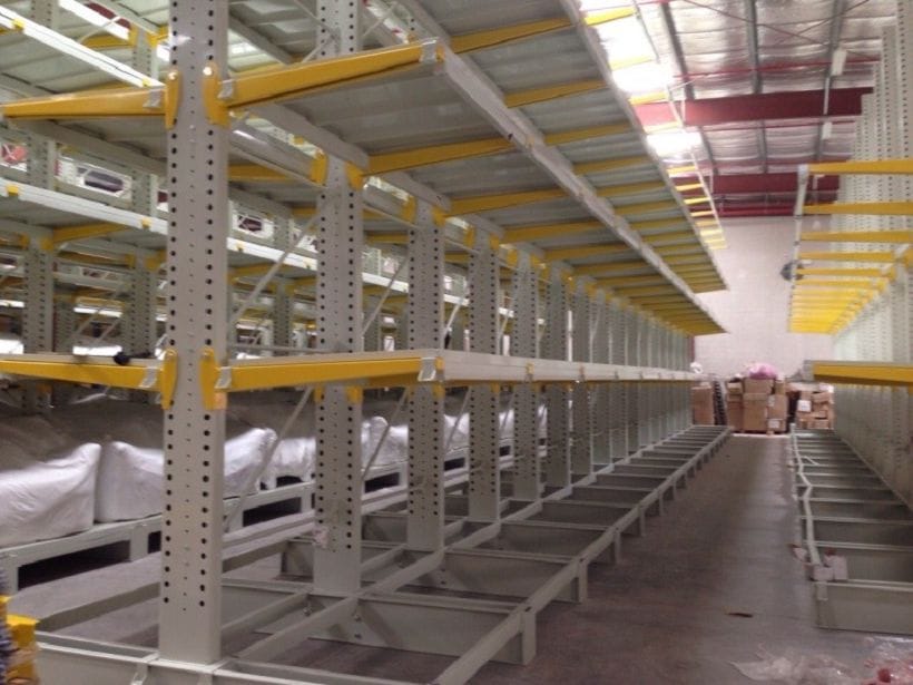 Lumber and Pipe Storage Warehouse Heavy Duty Cantilever Rack