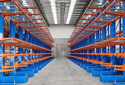 Lumber and Pipe Storage Warehouse Heavy Duty Cantilever Rack